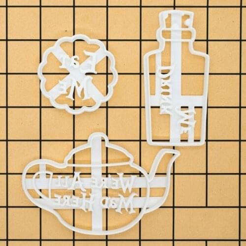 Cookie Cutter Set Cookie Dessert and Fondant Biscuit Cutters Plastic Material Cookie Cutters Cake Baking Gadgets 4 Types