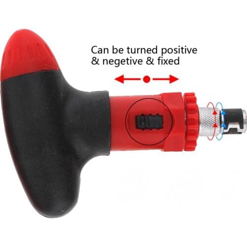 Ratchet Screwdriver T-type Wrench S2 Bit Multifunction Hand Tool Sets + 19pcs S2 Bit and Socket Head