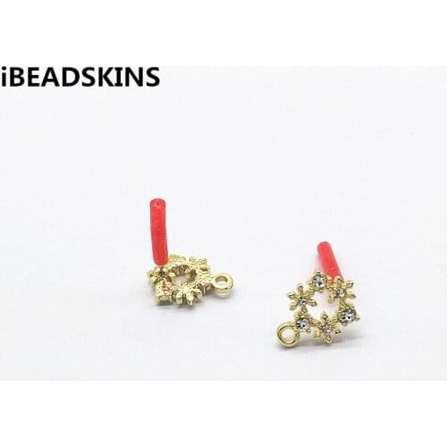 New arrival! 15x11mm 100pcs Rhinestone Heart shape Earrings Stud for Earrings DIY parts,Jewelry Findings & Components