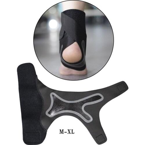 Sports Ankle Brace Stabilizer Strap Compression Wrap Bandage Protector Black