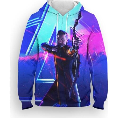 Sweatshirt For Men Marvel 3D Print Hawkeye Cool Boy Girl Kids Pullover Fashion Spring Harajuku Women Oversized Hoodies