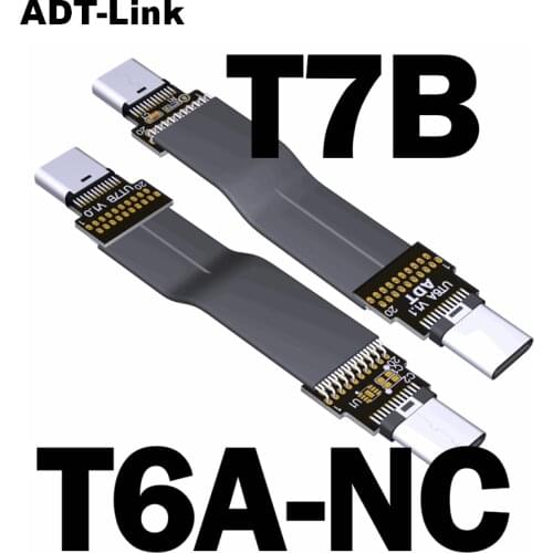 USB 3.2 Type C Flat Cable /ADT-Link USB 3.2 Type C To Type C Flat Cable For GPS Navigator, ROCK Pi 4 Raspberry Pi
