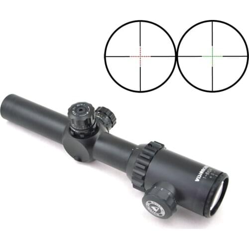Visionking 1-8X24DL Zoom Rifle Scope Hunting Optics Riflescope Military Tactical Shooting Mil-Dot Reticle Monotube new arrival