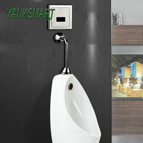YANKSMART Wall Mounted Bathroom Fixture Accessories Toilet Automatic Sensor Urinal Flush Valve Faucet Toilet Urinals Parts