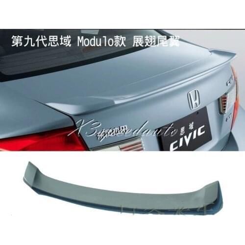 Rear Spoiler/Wing For Honda Civic 4dr Sedan 2012+ Primer Trunk Lid ABS