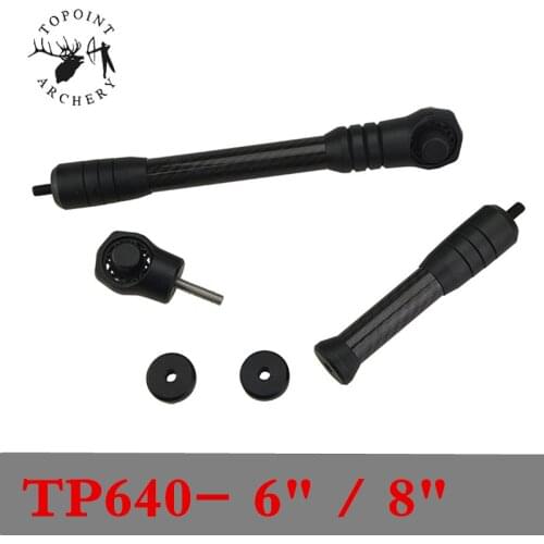 1Pc 6" 8" Compound Bow Stabilizer Carbon Weight Silencer Vibration Dampener Absorber Reduce Noise Shooting Archery Accessories