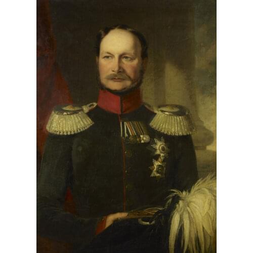 36" large # TOP ART # Prussia German Empire king Wilhelm I oil painting PRINT oil painting on canvas-FREE SHIPPING