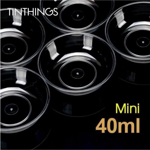 400 PCS Mini Sauce Plate Clear Disposable Plastic Seasoning Soy Sauce Vinegar Ketchup Dish Wedding Birthday Party Kitchen Tool