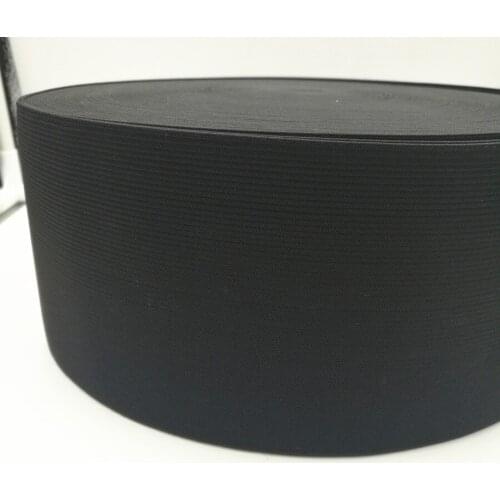 5''(12.5cm) 5meters Braided Elastic Cord.black