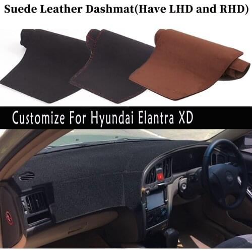 Accessories Car-styling Suede Leather Dashmat Dashboard Cover Dash Mats For Hyundai Elantra Avante 2001 2002 2003 2005 2006 XD