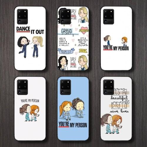 Greys Anatomy Nurse Doctor Phone Case For Samsung A32 A51 A52 A71 A50 A12 A21S S10 S20 S21 Plus Fe Ultra