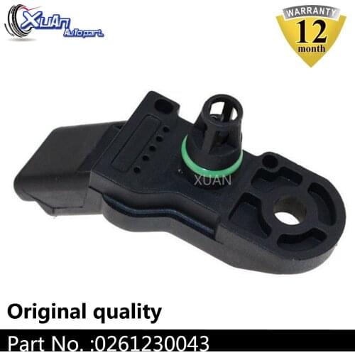 XUAN 0261230043 Manifold Absolute Boost Air Pressure MAP Sensor For CITROEN BERLINGO C2 C3 C4 C5 C8 Jumpy Nemo Kasten 1.1 1.4