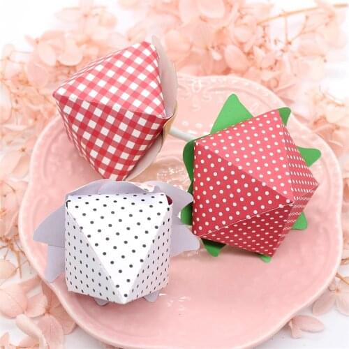 ZFPARTY Strawberry Lollipop Holder Metal Cutting Dies Stencils for DIY Scrapbooking Decorative Embossing DIY Paper Cards