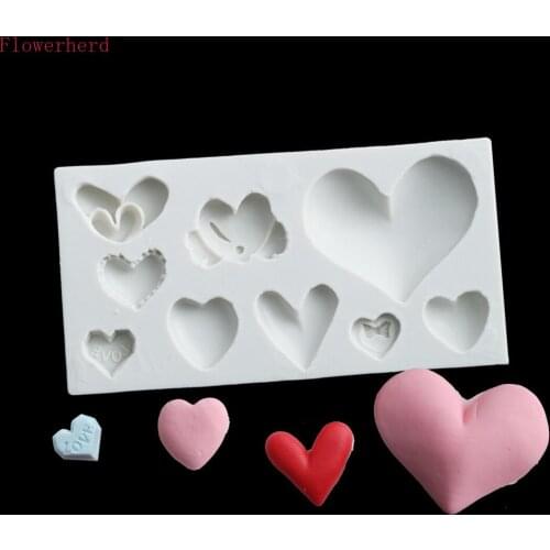 Wedding Party Cake Mold A Variety of Heart Chocolate Mold Fondant Silicone Mold Baking Tools Handmade Soap Mold Cake Decorating