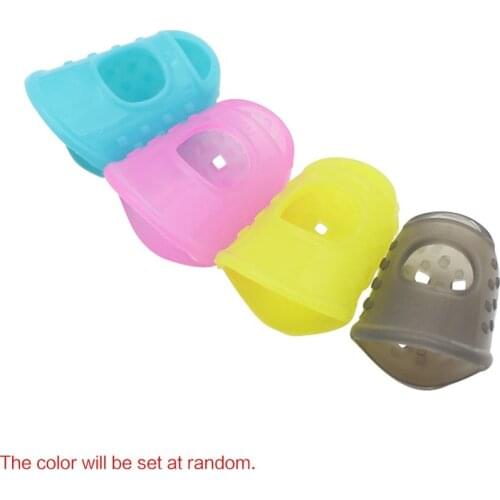 Hot Sale 4 in 1 Flexible Fingertip Protectors Fingerstall Silicone Guitar string Finger Guards Fingertip for Guitar Ukulele Bass