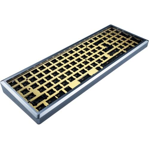 VIA QMK Hot Swap Fully Programmable 96 Aluminum Case Plate PCB Stabilizers Support ANSI ISO DIY Kit Cherry Mechanical Keyboad