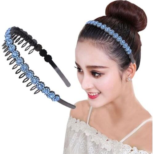 Korean Simple Headband Adjustable Female Wild Toothed Non-slip Headband Hairpin Headdress Wash Hairband