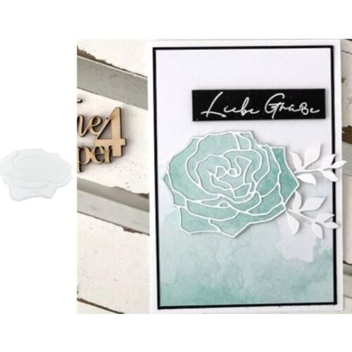 Thanksgiving With A Rose Card Decoration Metal Cutting Dies And Stamp DIY Scrapbooking Craft Embossing Stencil Make Albums