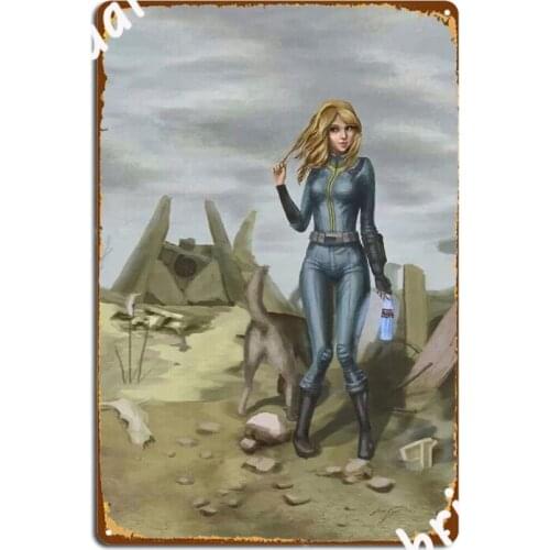 Fallout Game Cover Metal Sign Cinema Kitchen Party Plaques Create Tin Sign Poster