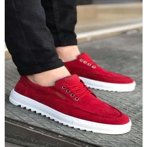 Knack Daily Shoes T12 Red (Suede) Men 'S Shoes Seasonal Shoes Casual Shoes Shoes Sports Shoes Summer Fashion