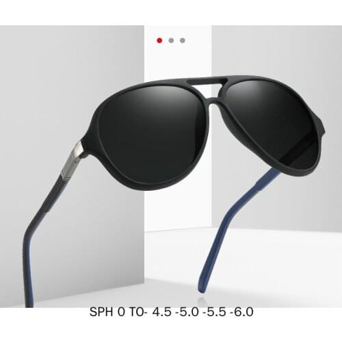 Custom Made Myopia Minus Prescription Polarized Lens Sunglasses Men Vintage Fashion Punk Driving Sun Glasses Male Goggles NX