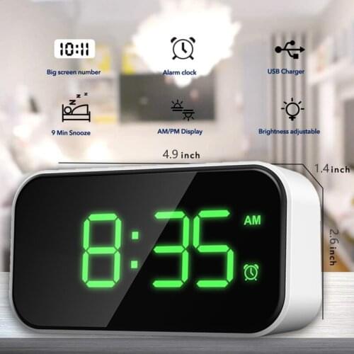 Small Digital Alarm Clock Is Suitable For Sleeping People. Ultra-large Volume Alarm Clock