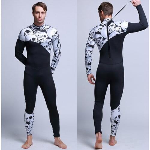 Premium Neoprene Wetsuits 3mm Men Scuba Diving Thermal Winter Warm Wetsuits Full Bodysuit Swimming Surfing Kayaking Equipment