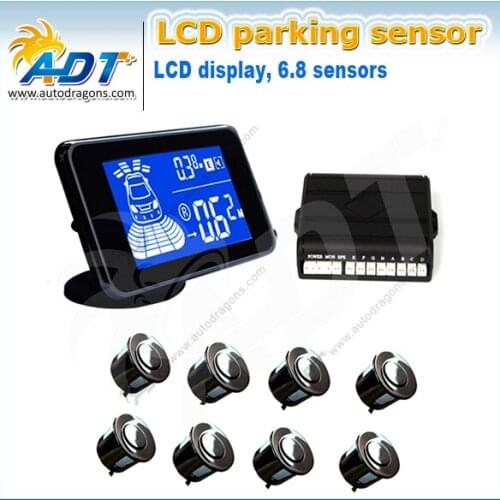 New Dual-core Back And Front View Reversing Sensor Sytsem Car Parking Sensor System Kit With 8 Sensors Automatic Startup System