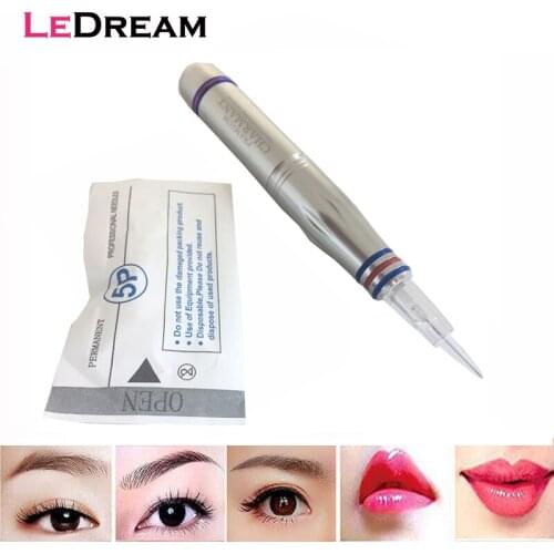 40pcs/lot Disposable Single Use Sterilized 8mm Screw Tattoo Needles Cartridge Tip 5P 5RL For Premium Charmant Permanent Machine