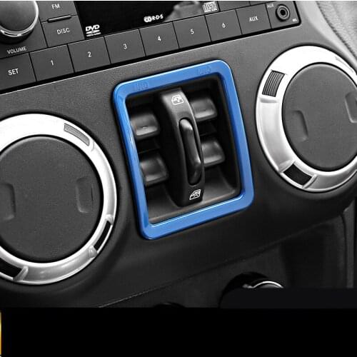 Window Switch Instrument Air Outlet Decorated Frame For Jeep Wrangler 2011 12 13 14 15 16 17 18 2019AAA359A