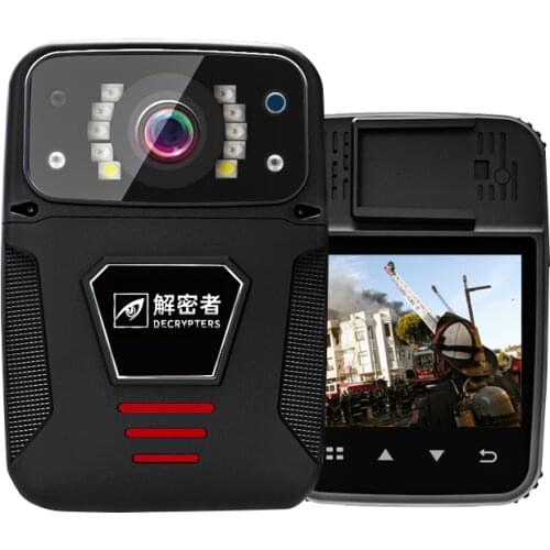 Police portable 1080P HD camera for law enforcement recording night vision DVR video recorder touch screen remote control lens