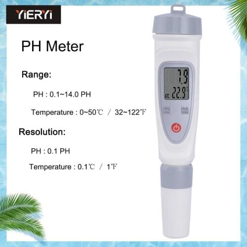 Portable Digital Water Quality Tester Pen PH Meter Water Quality Test Pen PH-20 Built-in Electrode