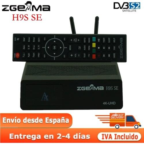 New Original ZGEMMA H9S SE Linux & Android OS Bulit in WiFi DVB-S2X Multistream 4K Upgrade from H9S Satellite Receiver Receptor