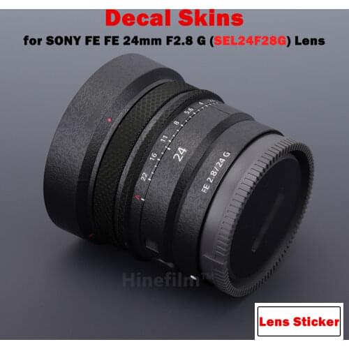 SEL24F28G Protective Vinyl Decal Skin for Sony FE 24mm F2.8 G / for Sony 24mm 2.8G Lens Protector Anti-scratch Cover Sticker