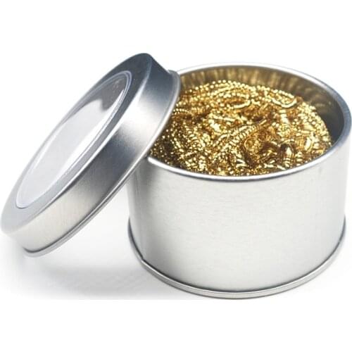 1pc Cleaning Ball Desoldering Soldering Iron Mesh Filter Cleaning Nozzle Tip Copper Wire Cleaner Ball Metal Dross Box Clean Ball