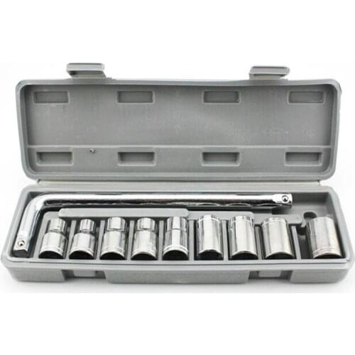 10pcs/set 1/2" Multi-function Universal Socket Wrench Combined tool of Automobile and Motorcycle Repair Hand Tool Set