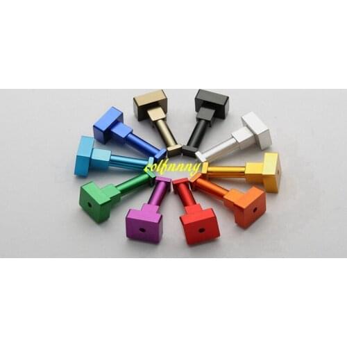 300pcs/lot Fast shipping Square shape Aluminum Candy Color Wall Hooks Towel Hanger Clothes hanger Towel coat Robe Hooks