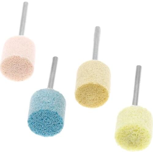 4Pcs 12mm Nylon Abrasive Point Polishing Grinding Head Buffing Polishing Wheel for Dremel Rotary Tools 150#/240#/320#/600