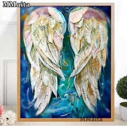 Angel wings 5D diy diamond painting mosaic 5d cross stitch full square diamond embroidery home decor Cartoon Art GG5683