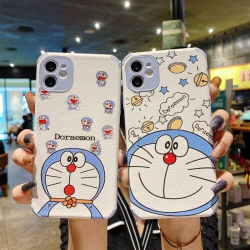 Lambskin Cartoon Cute Cat Four-Corner Drop-Resistant Case For IPhone 12 11 Pro Mini XR X XS Max 7 8 SE 2020 6 6S Plus Soft Cover
