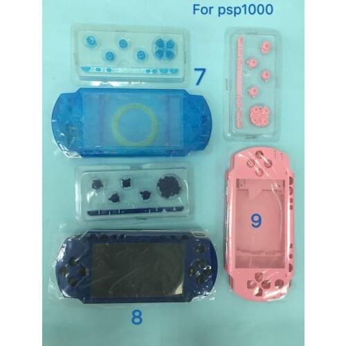 With LOGO Replacement Full Housing Cover Shell Case with Buttons Set for PSP1000 PSP 1000 Game Console