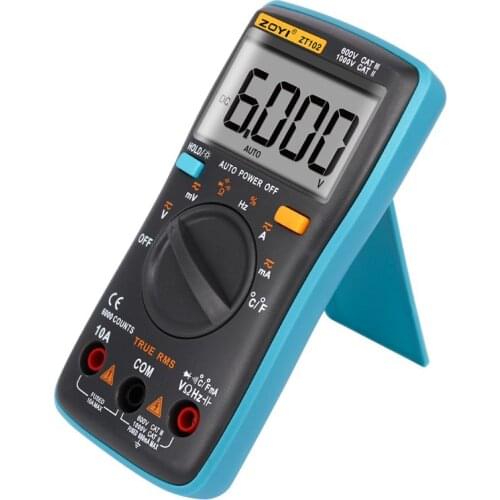 ZOYI ZT102 Ture RMS Digital Multimeter A-C/D-C Voltage Current Capacitance Teste