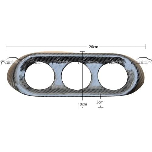 FOR MITSUBISHI 2008-2009 EVO 10 X CARBON FIBER TRIPLE GAUGE POD OLOTDI