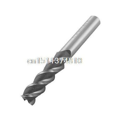 Helical Groove 9/16" Tip Dia 3 Flutes End Mill Cutter
