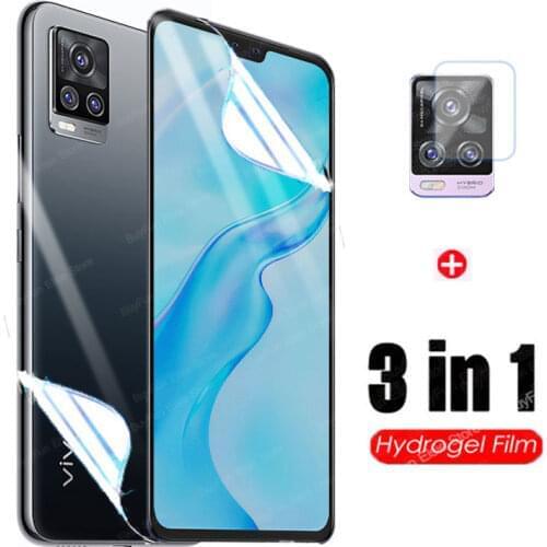 3 in 1 Hydrogel Film On For Vivo V20 Pro 5G Full Screen Protector For Vivo V20 SE V20se Camera Lens Protective Film Not Glass