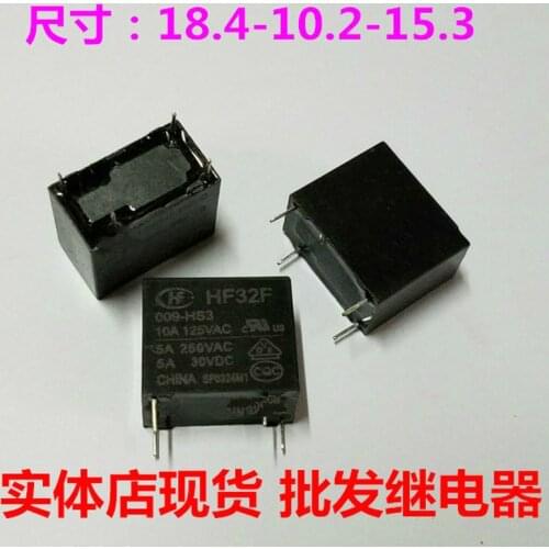 HF32F 009-HS3 JZC-32F power relay 9V 4 pin 10A 5A