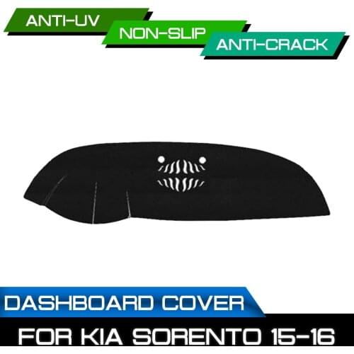 Car Dashboard Mat for KIA Sorento 2015 2016 Anti-dirty Non-slip Dash Cover Mat UV Protection Shade