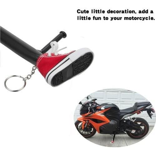 1 Pc Creative Tripod Cover for Motorcycle Bicycle Side Shoe Shape Foot Support Electric Bike Tripod Decor Mini Shoes Key Chain
