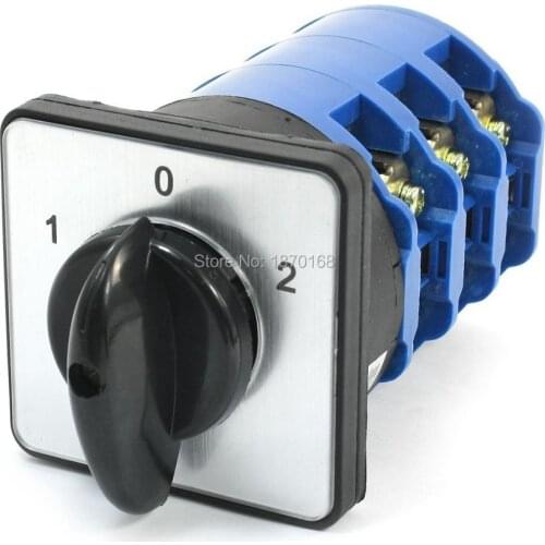 LW28-125 / 3P 660V 125A ON-OFF-ON 3 posisi 12 Terminal 3 fase yang Universal Cam saklar Changeover