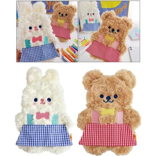 Cute Animal Pencil Pen Case Large Capacity Zip Organize Pouch Women Makeup Bag